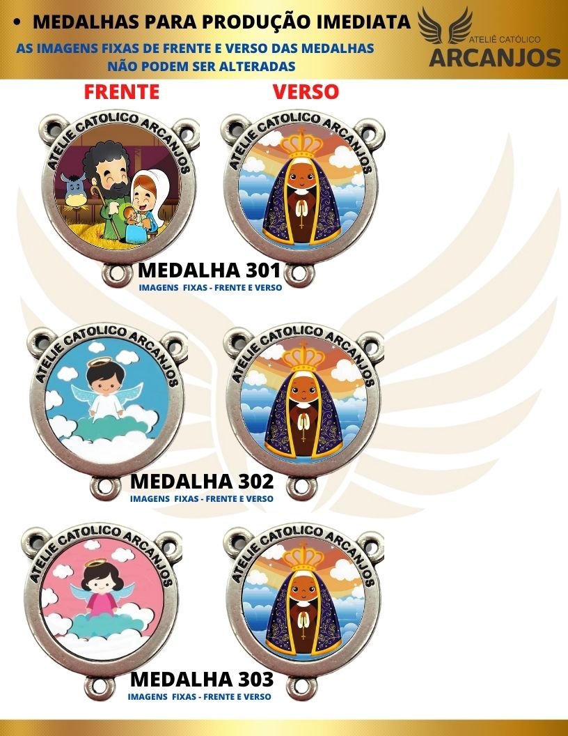 Terço Personalizado Modelo Infantil - REF:3026/10MM