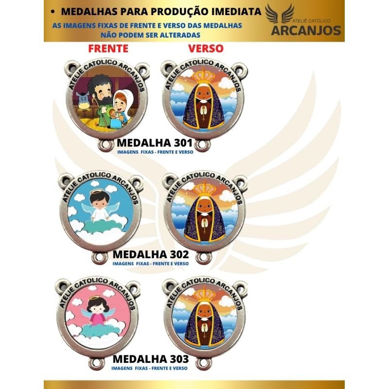 Terço Personalizado Modelo Infantil - REF:3041/10MM