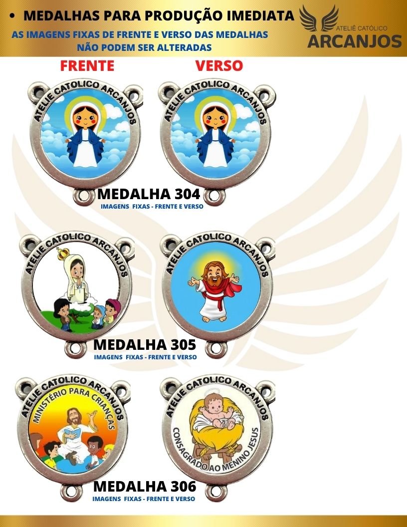 Terço Personalizado Modelo Infantil - REF:3028/10MM