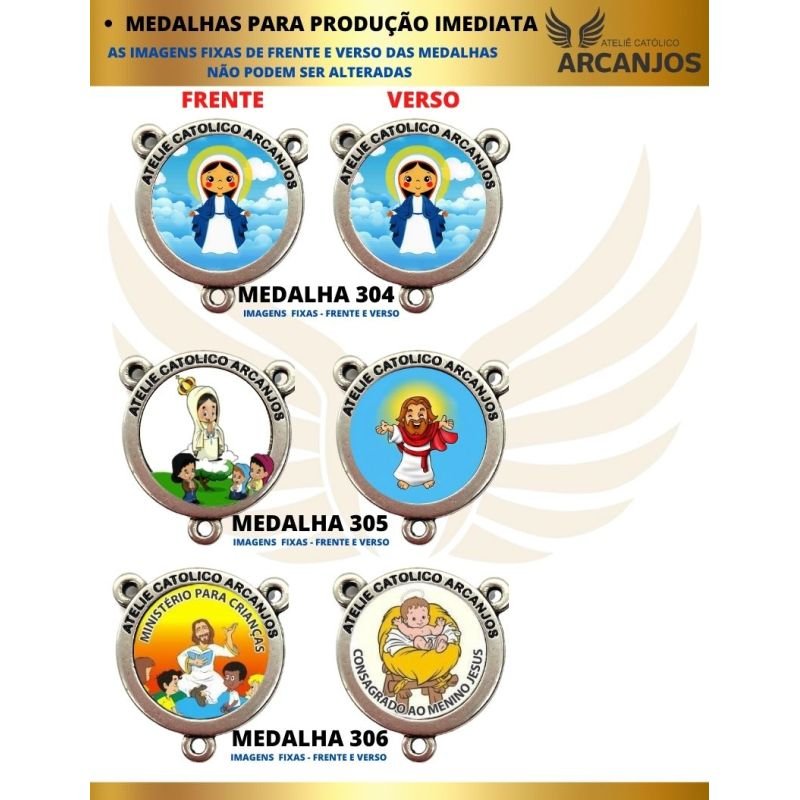 Terço Personalizado Modelo Infantil - REF:3041/10MM