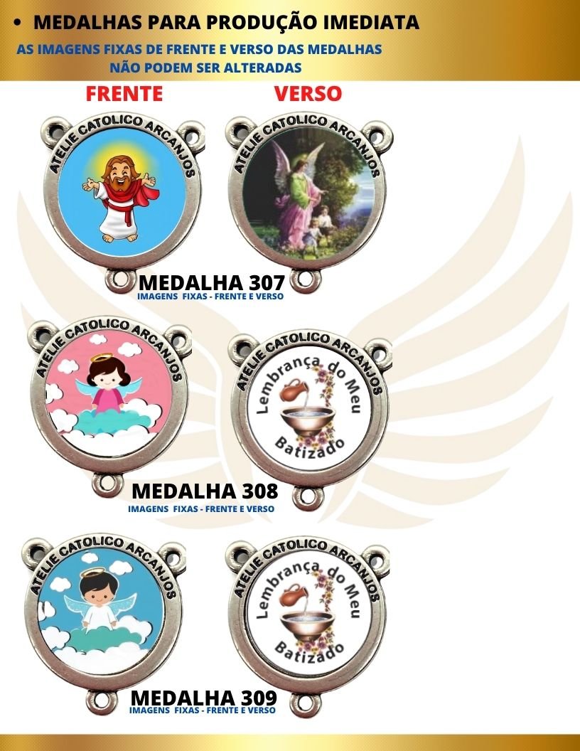 Terço Personalizado Modelo Infantil - REF:3026/10MM