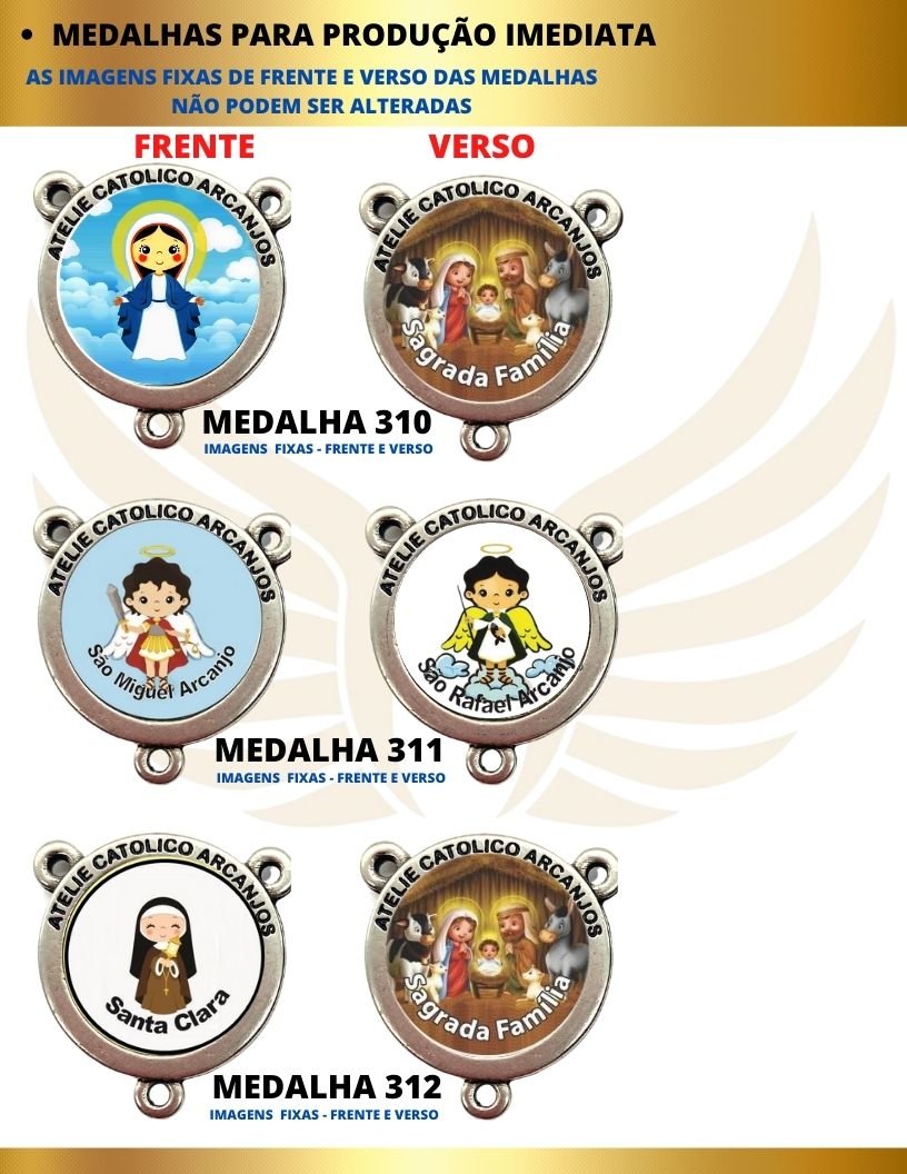 Terço Personalizado Modelo Infantil - REF:3026/10MM