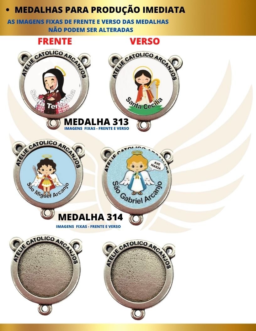 Terço Personalizado Modelo Infantil - REF:3026/10MM