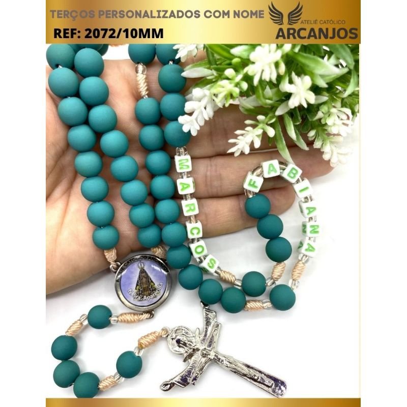 Terço Personalizado Modelo Clássico - REF:2072/10MM