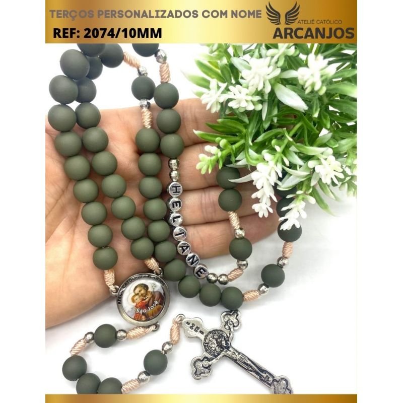 Terço Personalizado Modelo Clássico - REF:2074/10MM