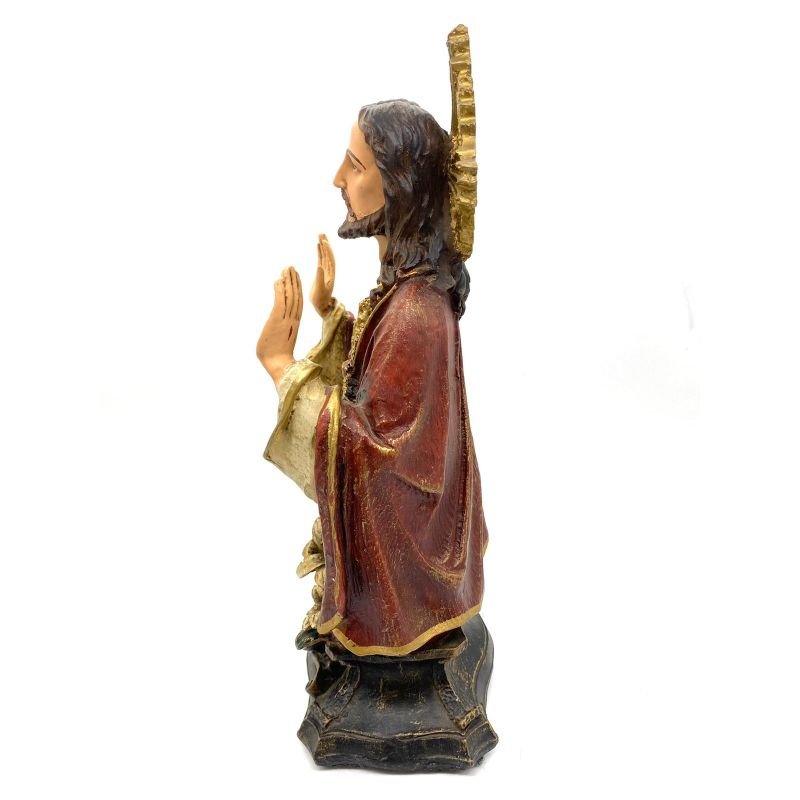 Cod:3052 - Imagem de Resina Sagrado Coração de Jesus - Busto - 34cm