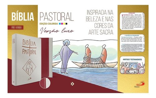 Bíblia Sagrada Pastoral,edição Colorida - Tam. Média