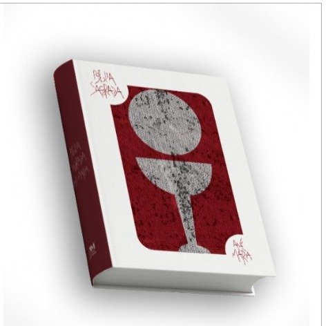 Cod:3402 - Biblia Sagrada - Capa Lantejoulas - Cor branca - Editora Ave Maria