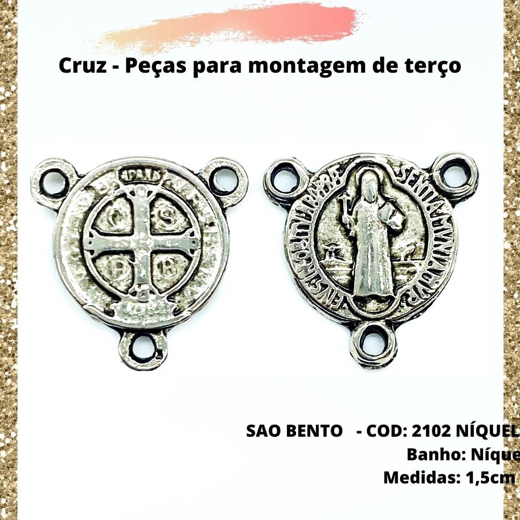 CRUZ RESINADA EM COR - COD:4031 Resina Branca 5,5CM X 3,2CM
