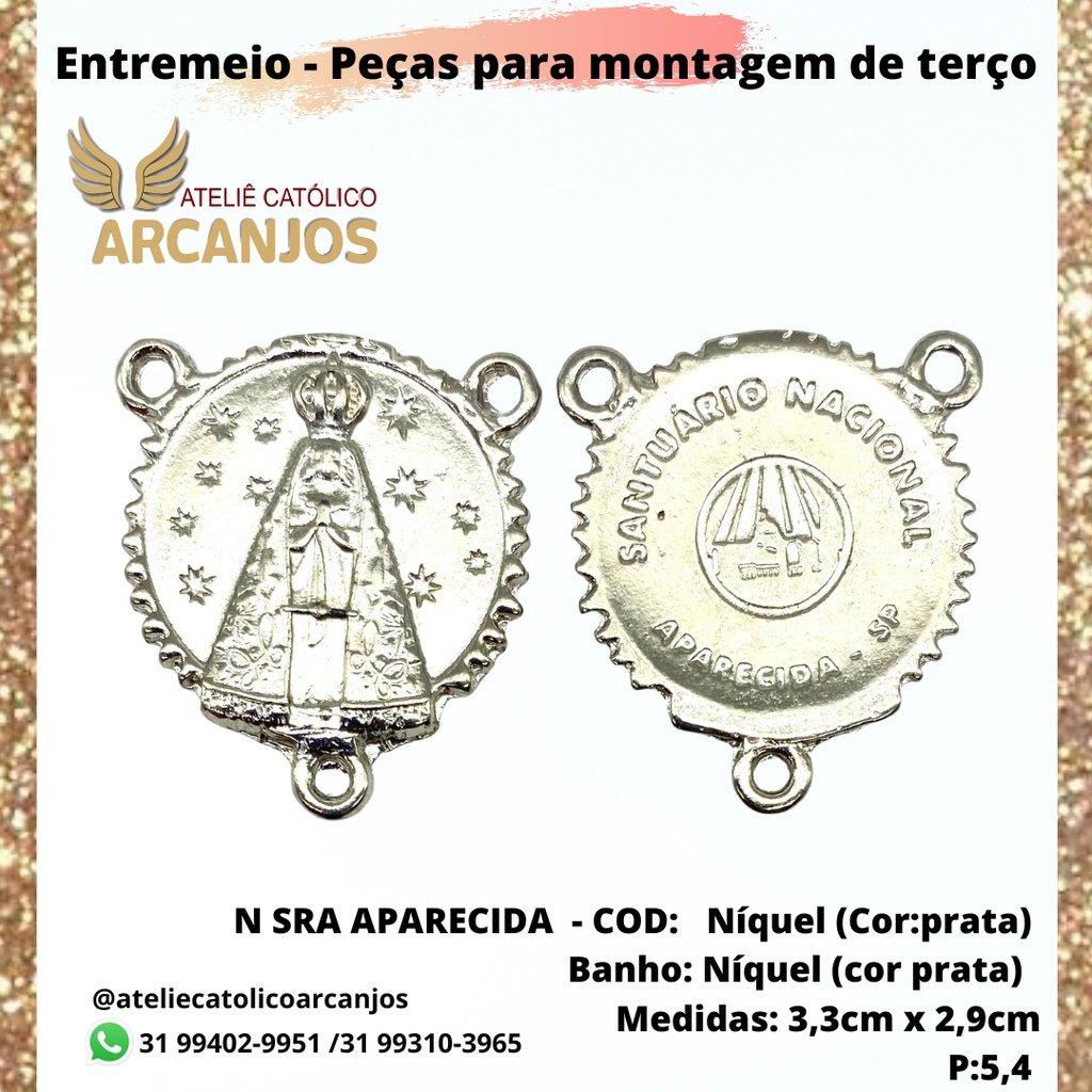 CRUZ RESINADA EM COR - COD:4031 Resina Branca 5,5CM X 3,2CM