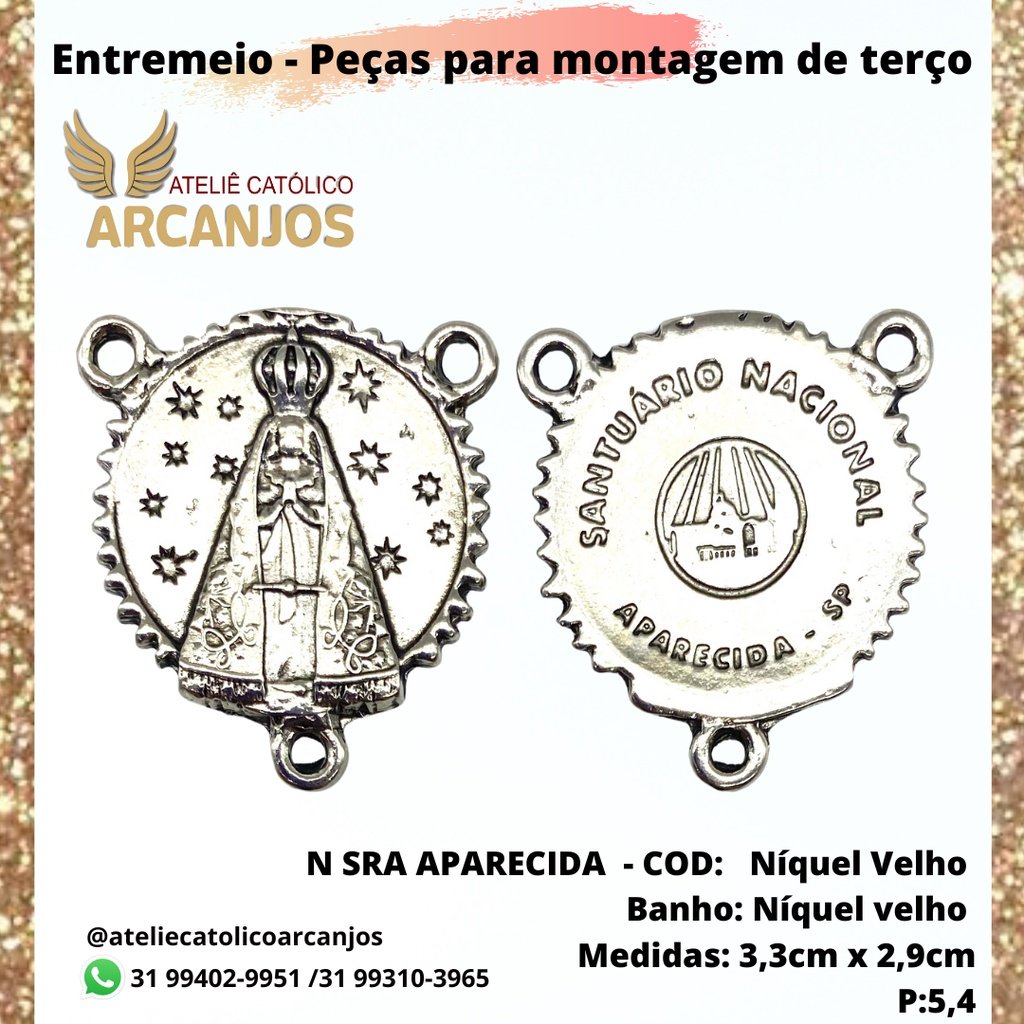 CRUZ RESINADA EM COR - COD:4031 Resina Branca 5,5CM X 3,2CM