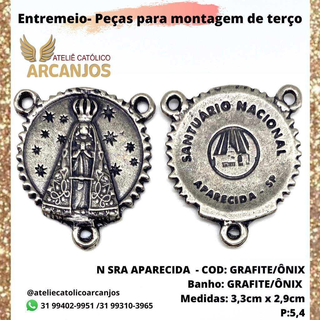 CRUZ RESINADA EM COR - COD:4031 Resina Branca 5,5CM X 3,2CM