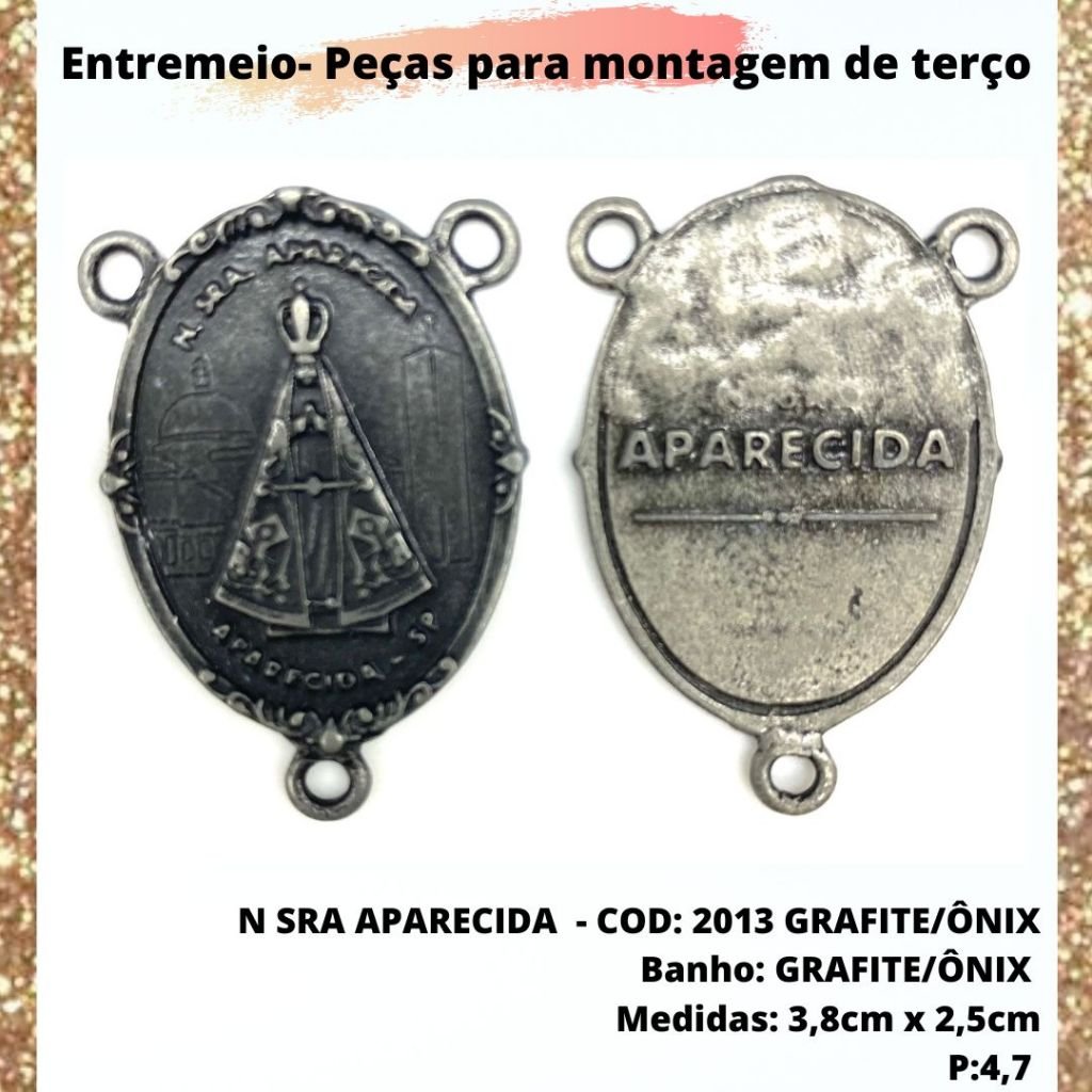 CRUZ RESINADA EM COR - COD:4031 Resina Branca 5,5CM X 3,2CM