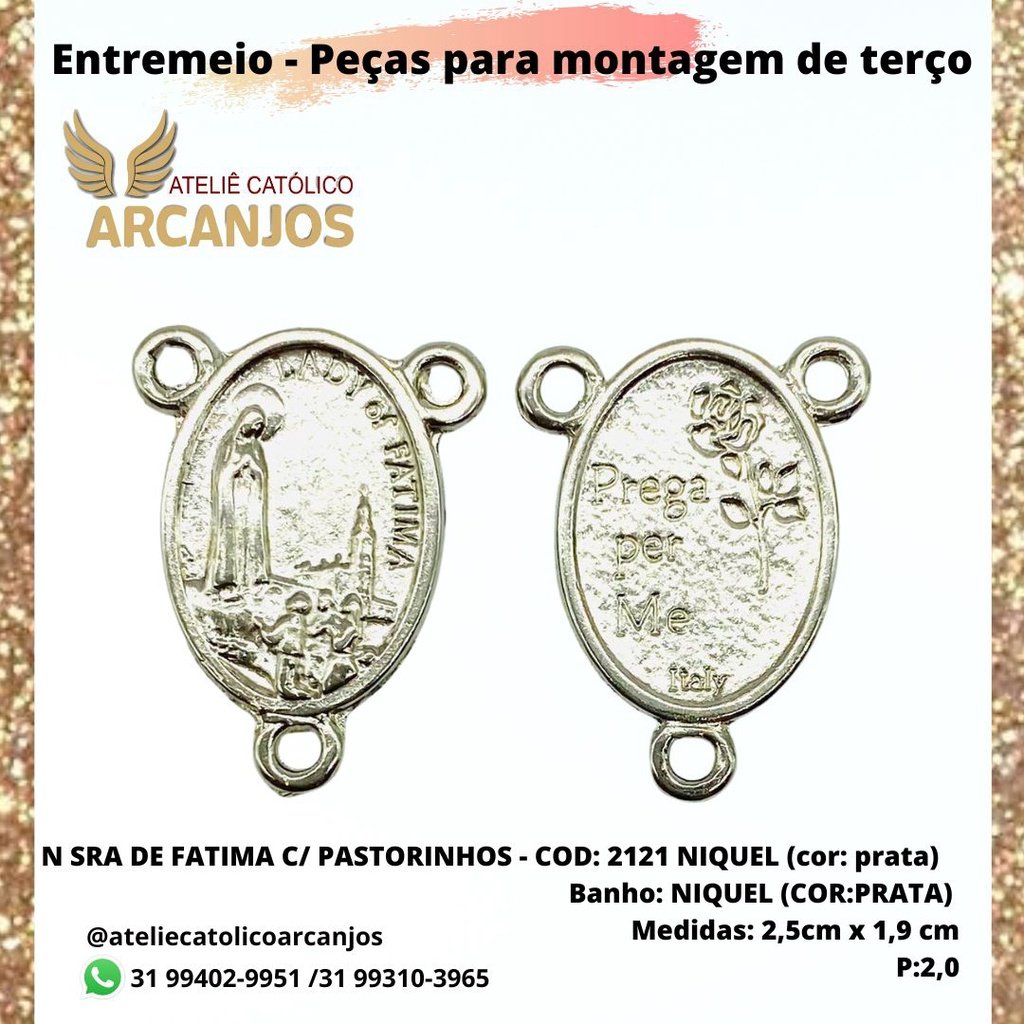 CRUZ RESINADA EM COR - COD:4031 Resina Branca 5,5CM X 3,2CM