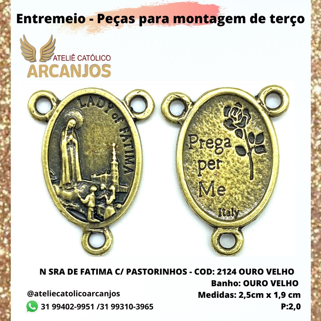 CRUZ RESINADA EM COR - COD:4031 Resina Branca 5,5CM X 3,2CM