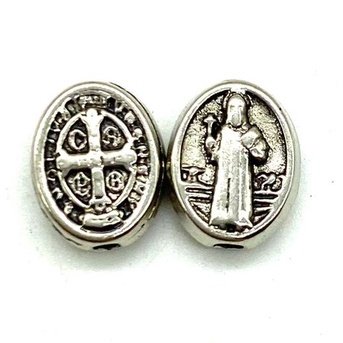 CRUZ RESINADA EM COR - COD:4031 Resina Branca 5,5CM X 3,2CM