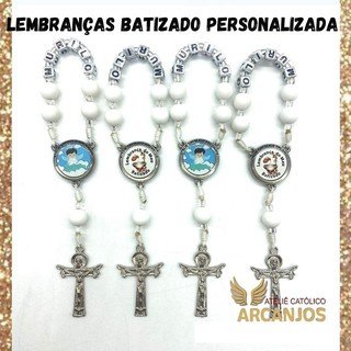 Dezena Personalizada para Batizado- 12 unidades