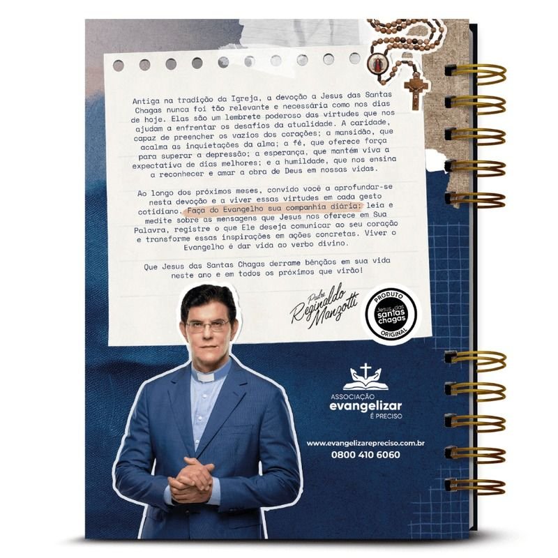 Diário Espiritual 2026 Padre Reginaldo Manzotti Capa Jovem