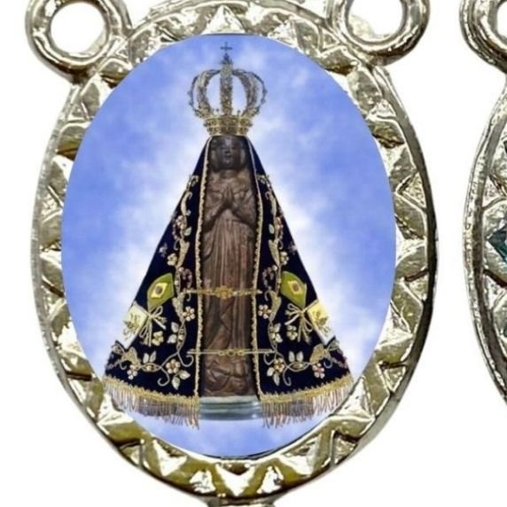 Entremeio Resina 20 - N sra Aparecida com Sâo Cristovâo