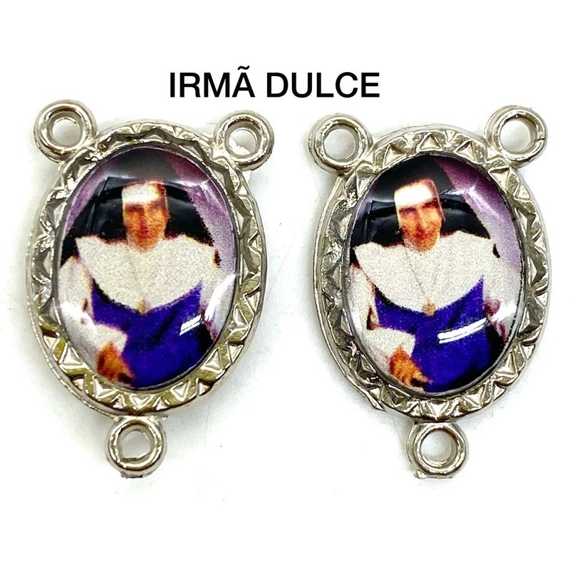 Entremeio Resinado 125 - Irmã Dulce - 2,3cm X 1,4 cm- Pacote
