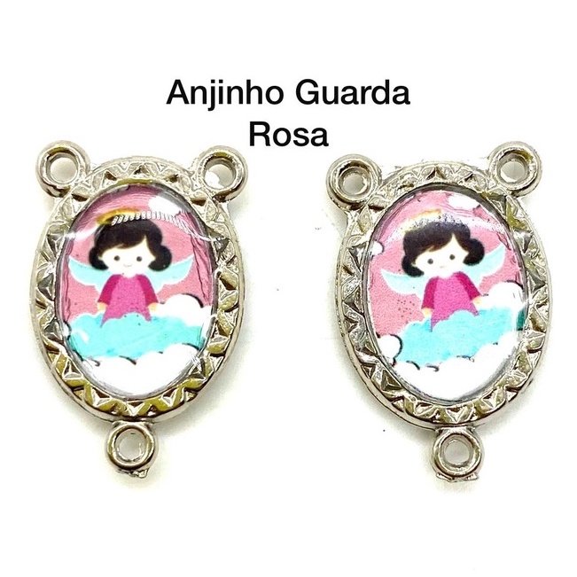 Entremeio Resinado para Terço Infantil (PCT C/ 5 ) - Med:2,3cm X 1,4 cm 50/51/53/88