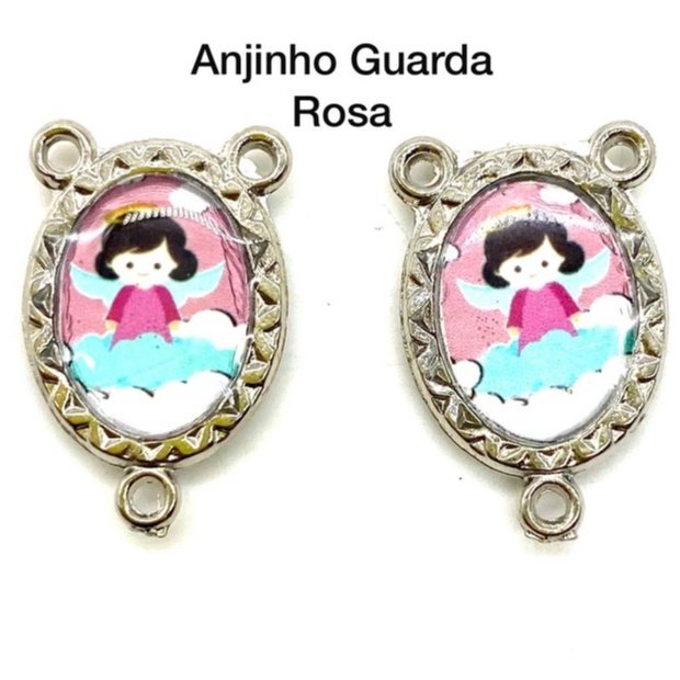Entremeio Resinado para Terço Infantil (PCT C/ 5 ) - Med:2,3cm X 1,4 cm 50/51/53/88