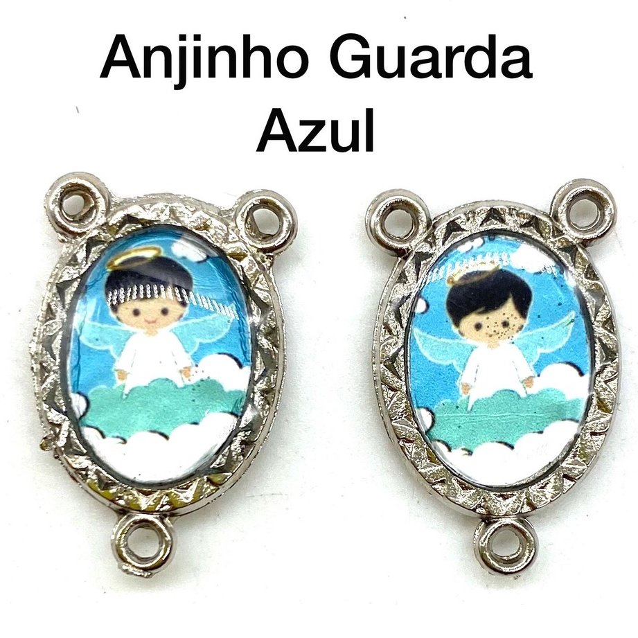 Entremeio Resinado para Terço Infantil (PCT C/ 5 ) - Med:2,3cm X 1,4 cm 50/51/53/88