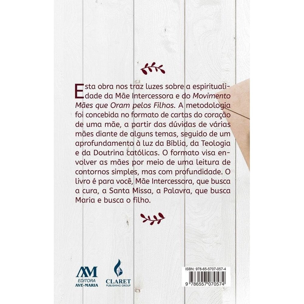 Livro - Cartas de uma mãe que ora - Para um vivência de oração no cotidiano