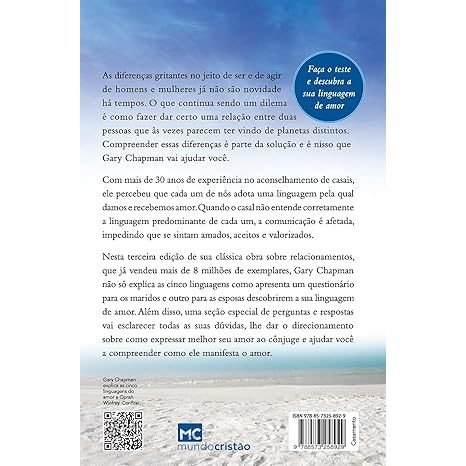 Livro As 5 Linguagens Do Amor - Gary Chapman