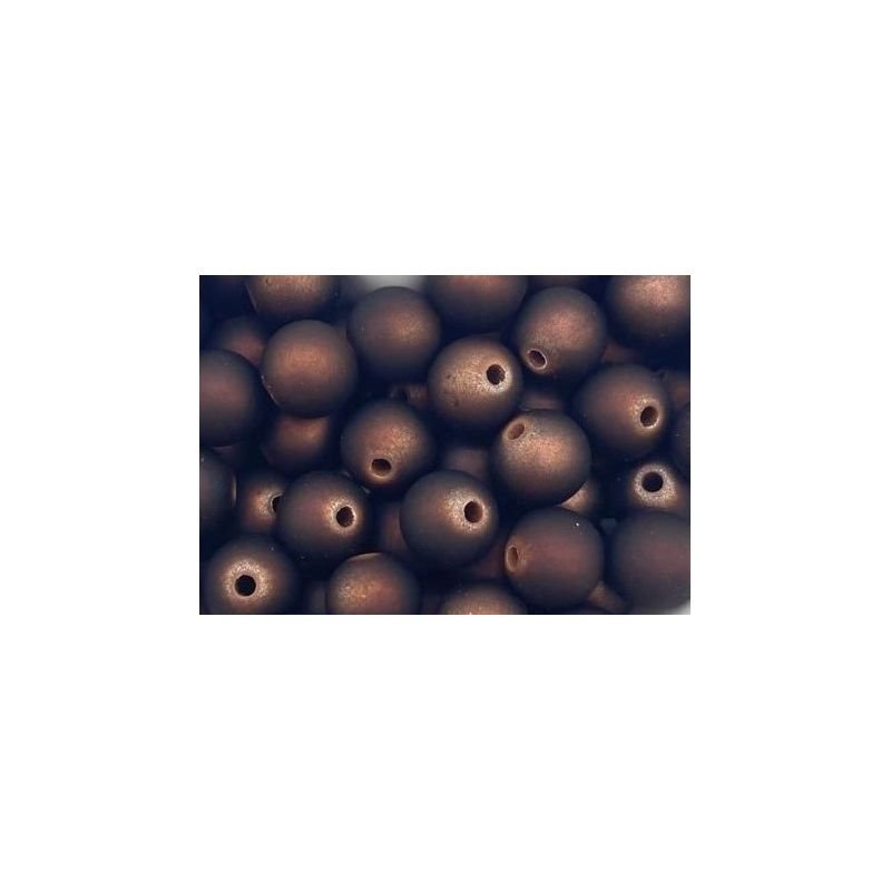 Bolinha Passante Marrom escuro brilhante - Emborrachado 10mm