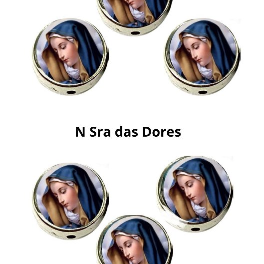 Passante 72 Nossa Senhora das Dores ( Pacote ) - Resinado - 1,2 cm X 0,74 cm