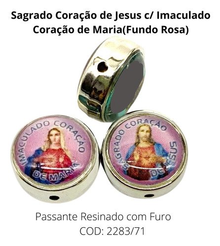 Passante Resinado Sag. C De Jesus/ima. Coração De Maria-pct