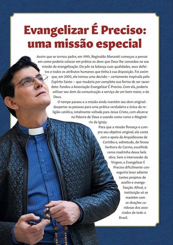 Uma Vida De Fé: O Padre Que Arrasta Multidões, De Reginaldo Manzotti. Série Uma Vida De Fé, Vol. 1. Editora Petra, Capa 