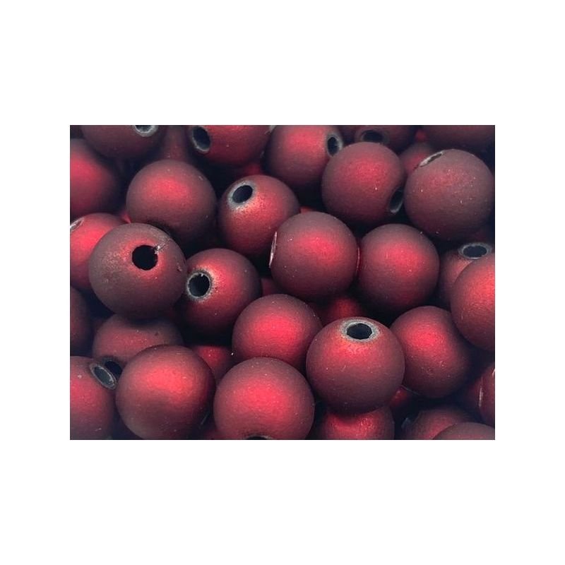 Bolinha Passante Vermelho escuro brilhante - Emborrachado 10mm