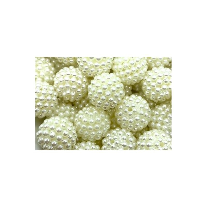 Bolinha Passante Pérola- Craquelada 12mm