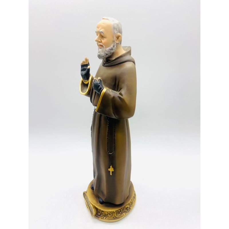 Cod:2422 - Imagem São Padre Pio de Pietrelcina 30cm - Resina