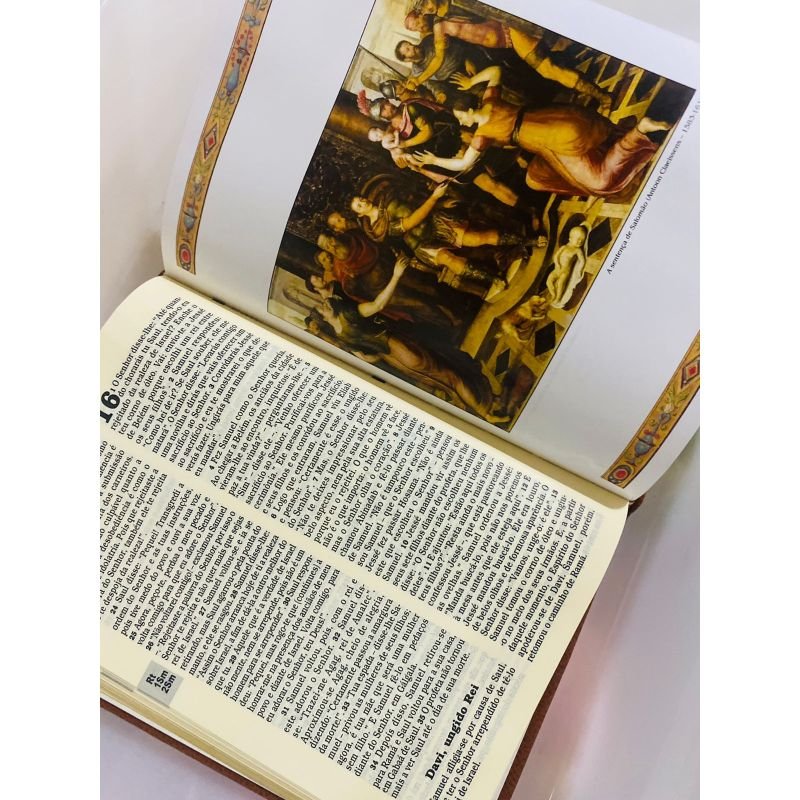 Cod:2137 - Biblia Sagrada - Edição Luxo Ilustrada - Editora Ave Maria