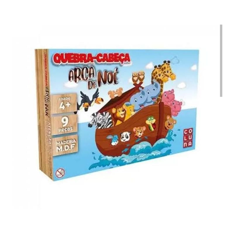 Cod:2966 - Quebra Cabeça - Arca de Noé - 9pçs